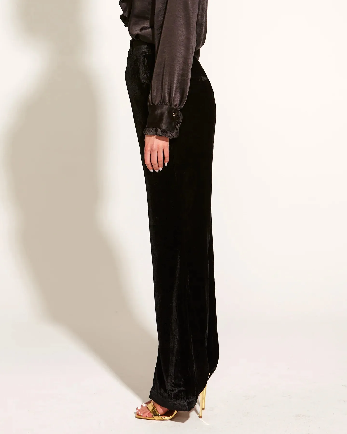 Fate   Becker Mustang Sally Velvet Pant 17476PWFA - Black