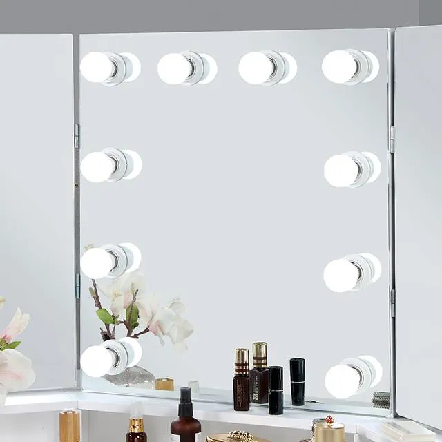 Furniture of America Lorybelle Vanity Table FOA-DK5134WH-PK