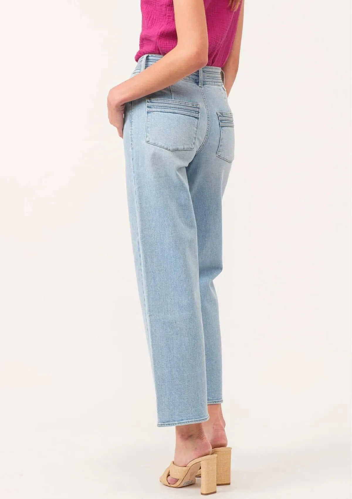 Holly Super High Rise Straight Jeans - Austin