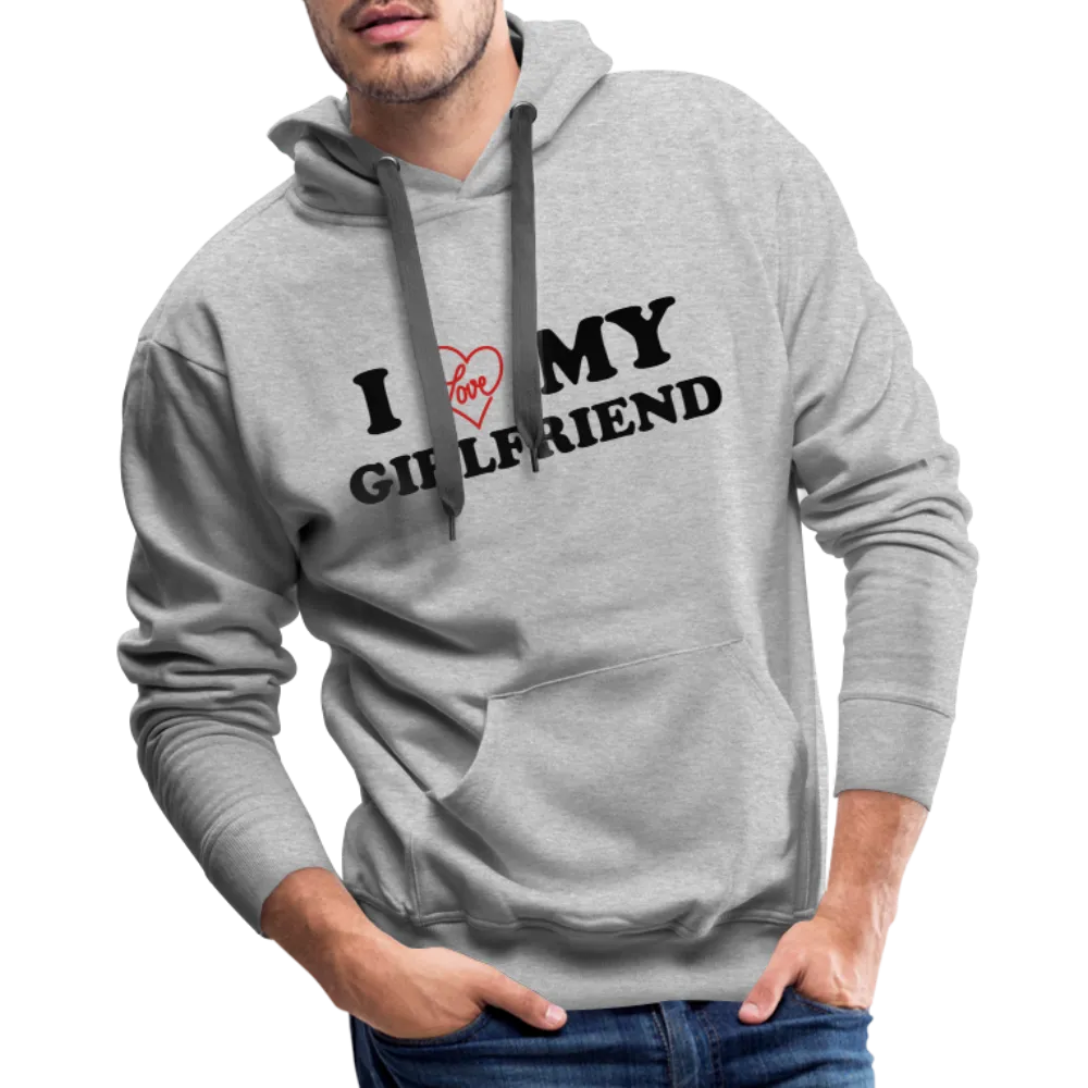 I Love My Girlfriend : Men’s Premium Hoodie