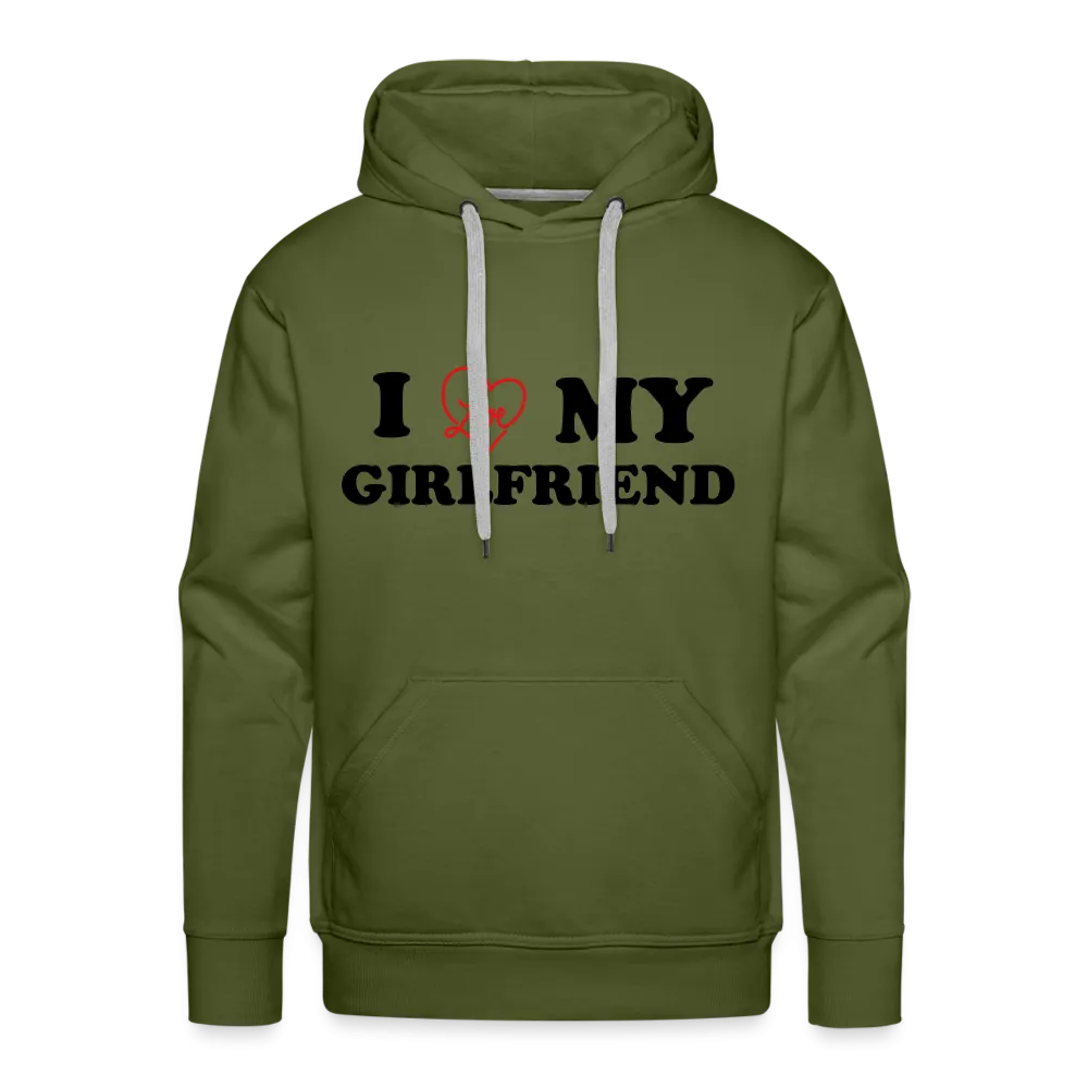 I Love My Girlfriend : Men’s Premium Hoodie