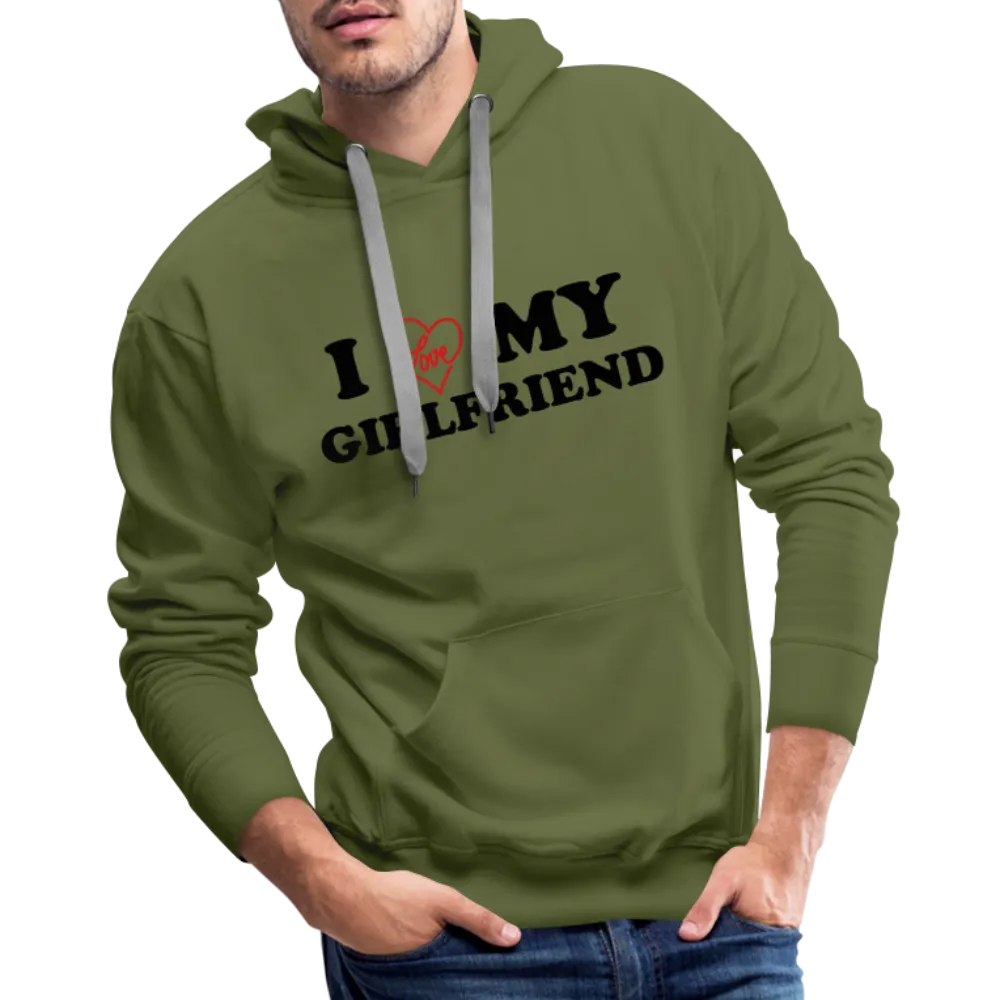I Love My Girlfriend : Men’s Premium Hoodie