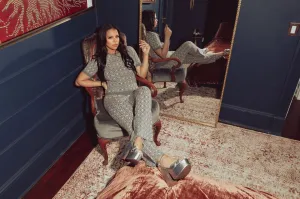 JACQUARD KNIT LOUNGE TOP