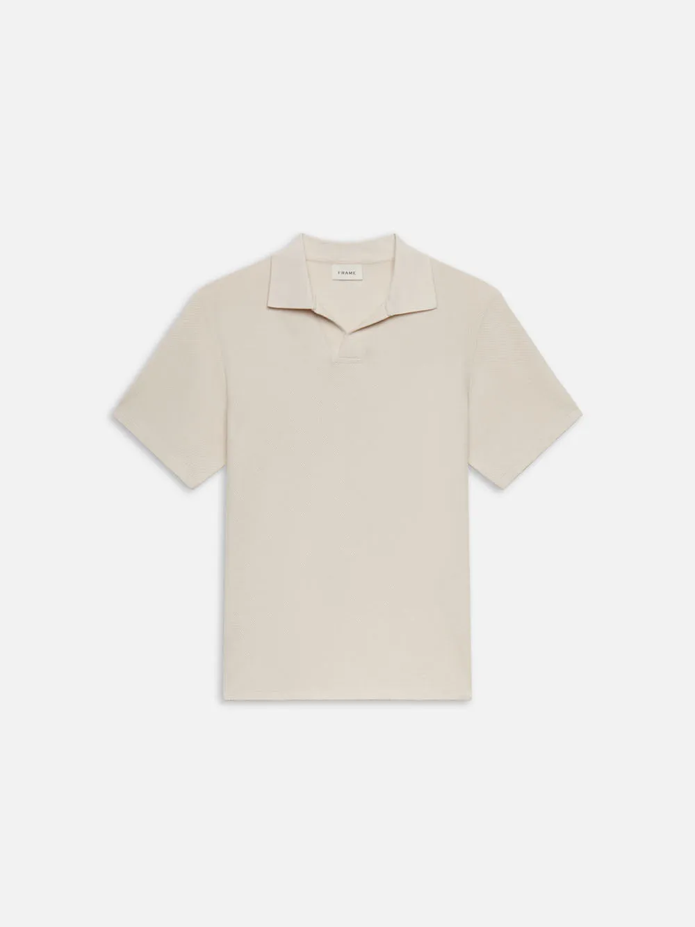 Jacquard Polo -- Natural