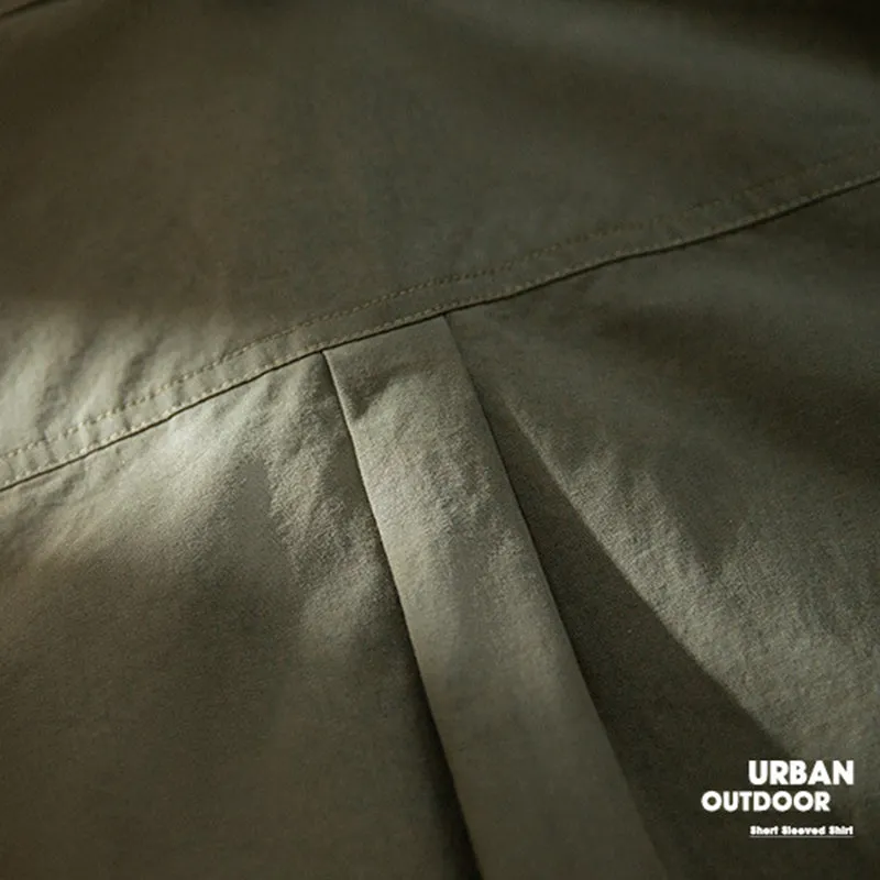JAPANESE OUTDOOR FUNCTIONAL TOPS MILITARY GREEN SHIRT