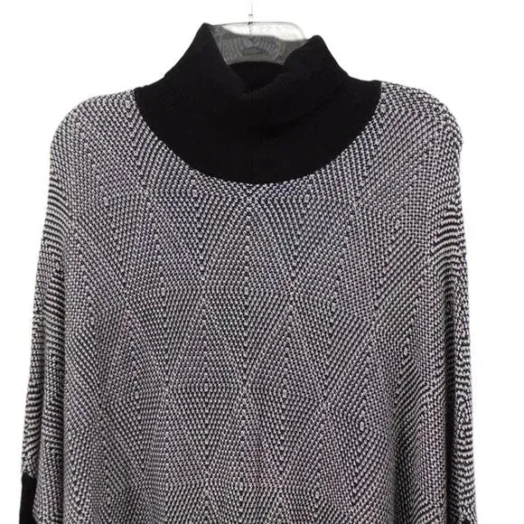 JOSEPH A. Turtleneck Poncho Sweater - Medium