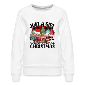 Just A Girl Who Loves Christmas - Women’s Premium Sweatshirt