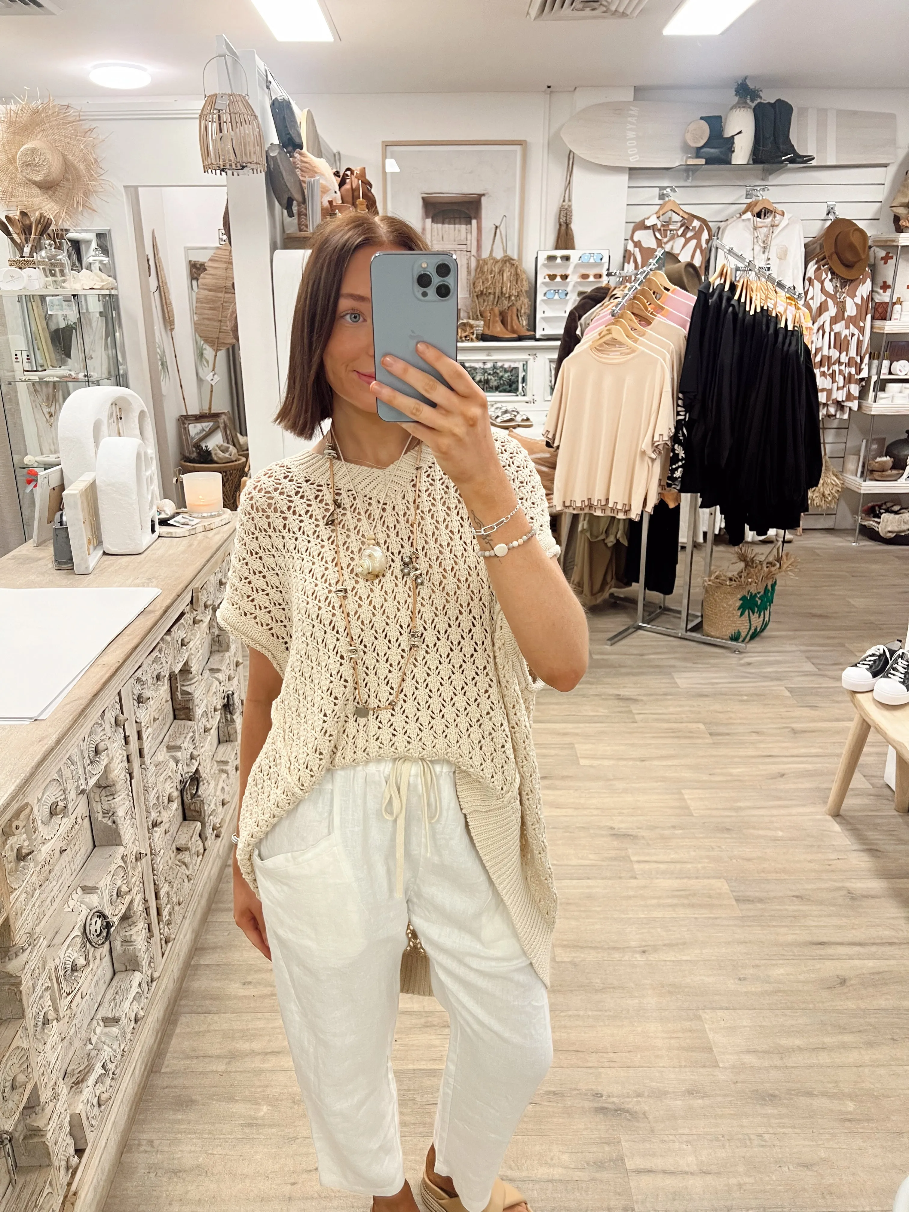 Kasbah Top - Natural Crochet