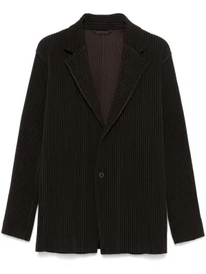Kersey Pleats Jacket - Brown