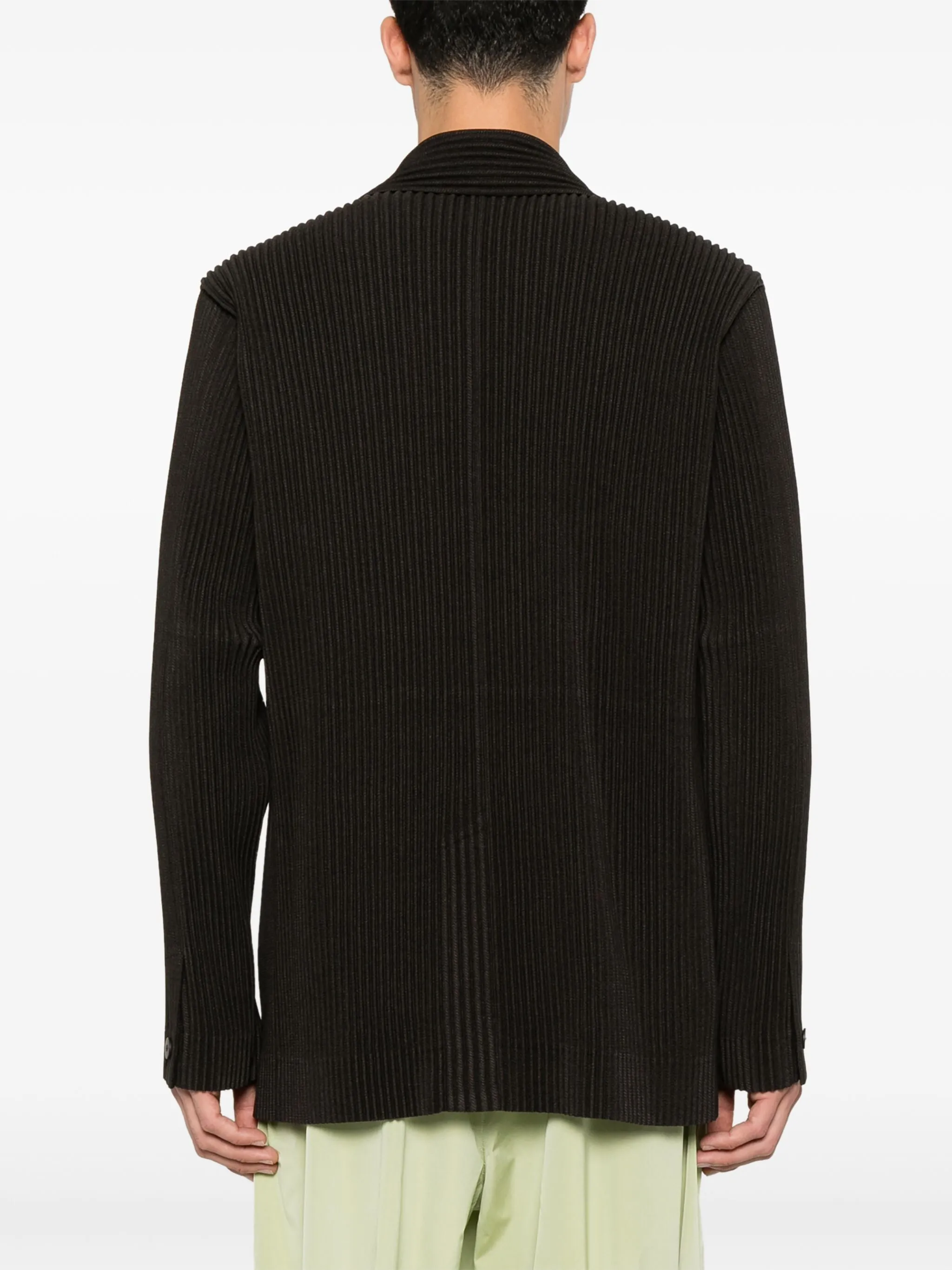 Kersey Pleats Jacket - Brown