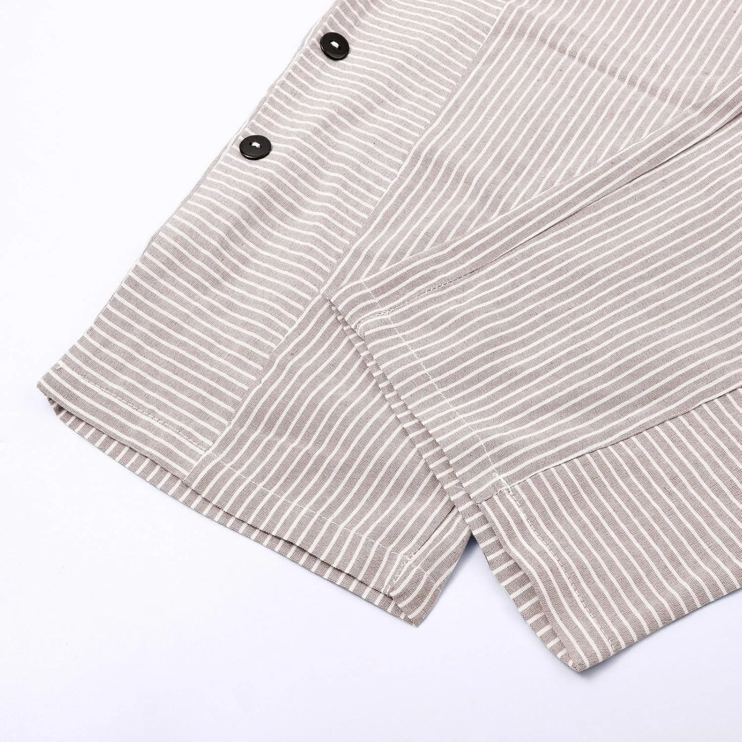 Linen Pants for Women 2025,Fashion Striped Summer Casual Pants, Elastic Waist Straight Leg Baggy Trousers Pockets