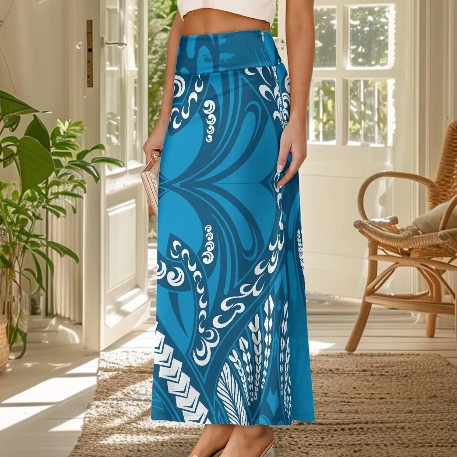 Long Skirts for Women Fall Flared Midi Skirt Flowy Maxi Skirt High Waist Ankle Length Pencil Skirt A-Line Skirts