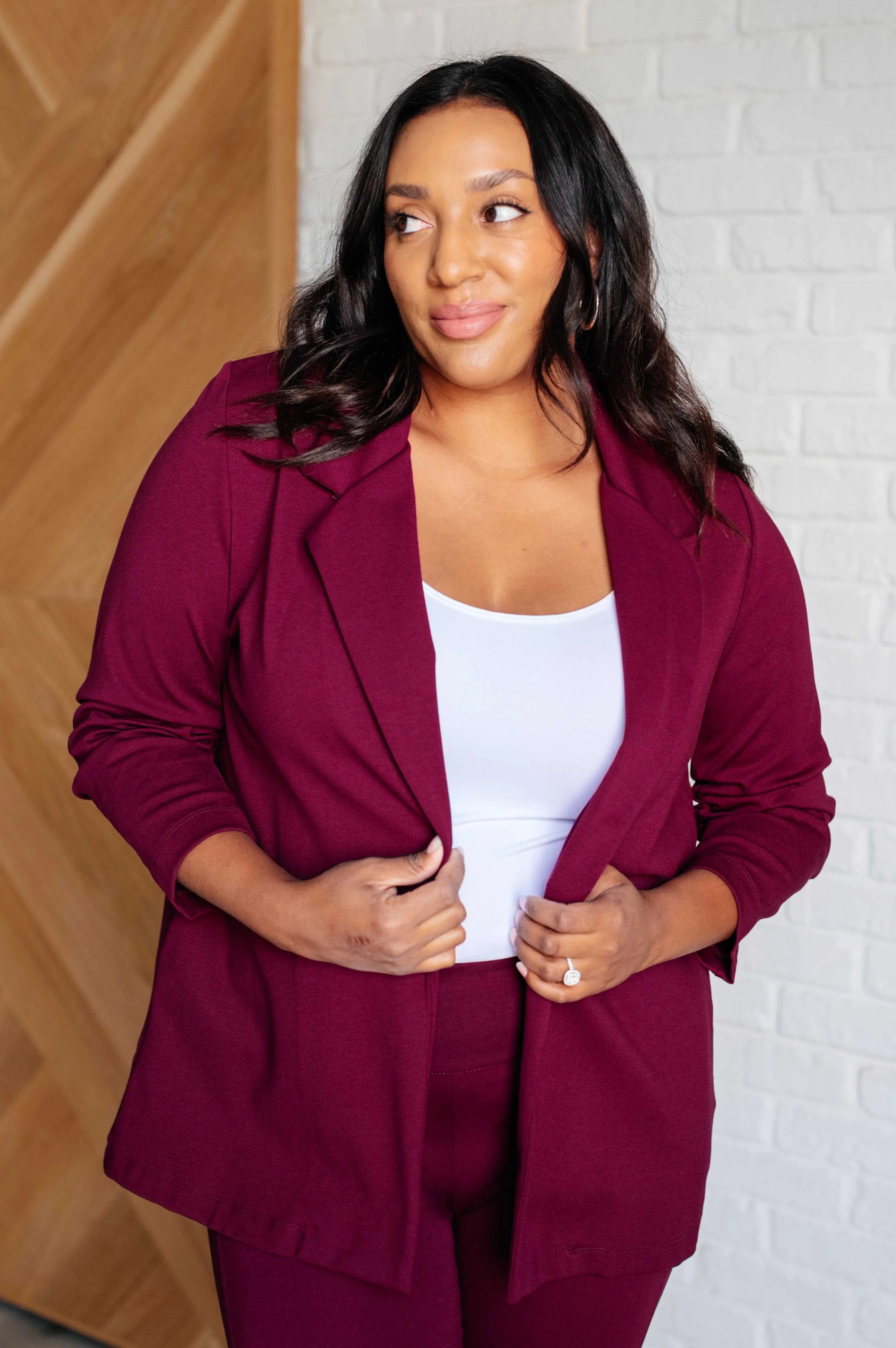 Magic 3/4 Blazer | Wine