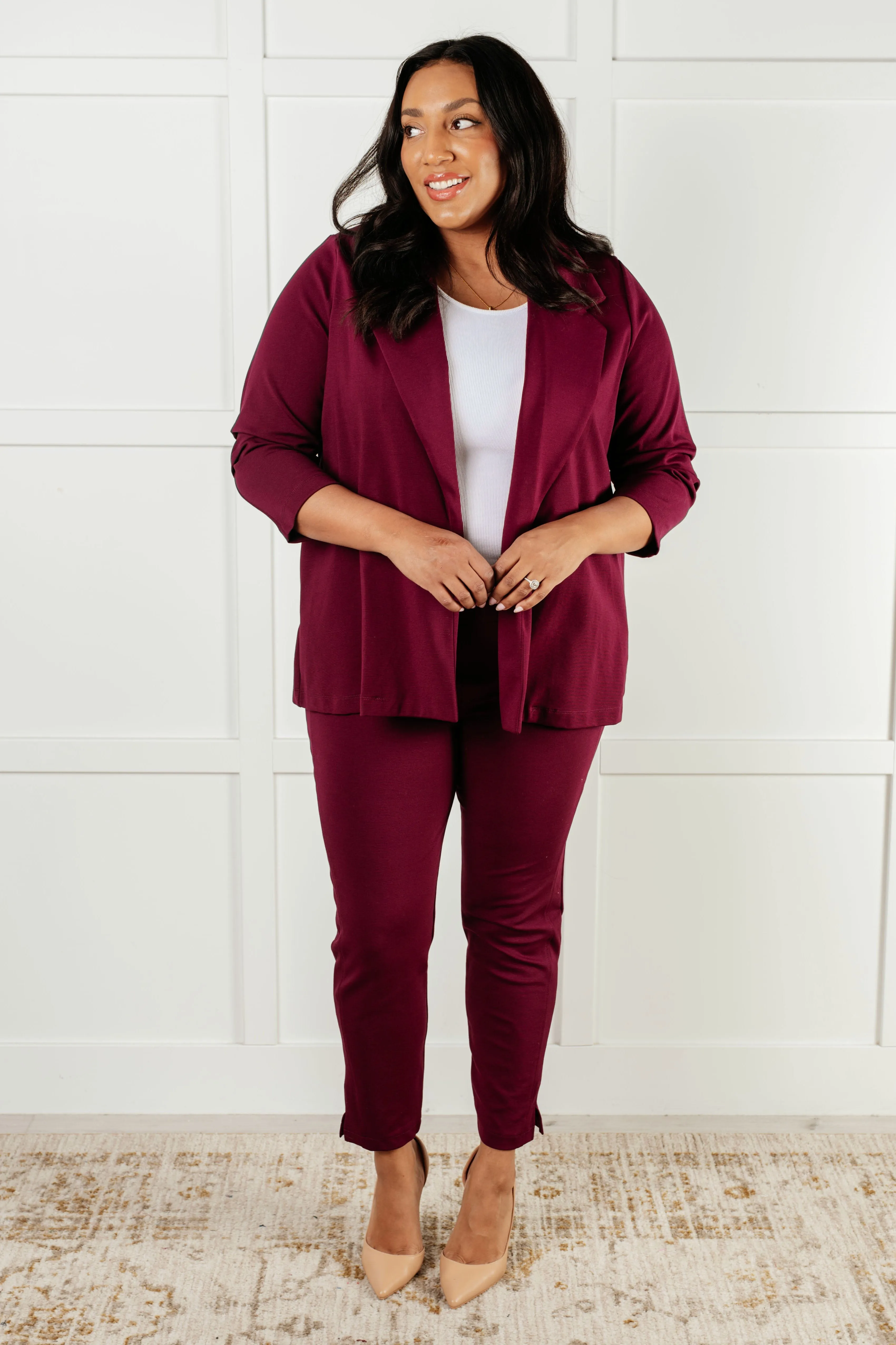 Magic 3/4 Blazer | Wine