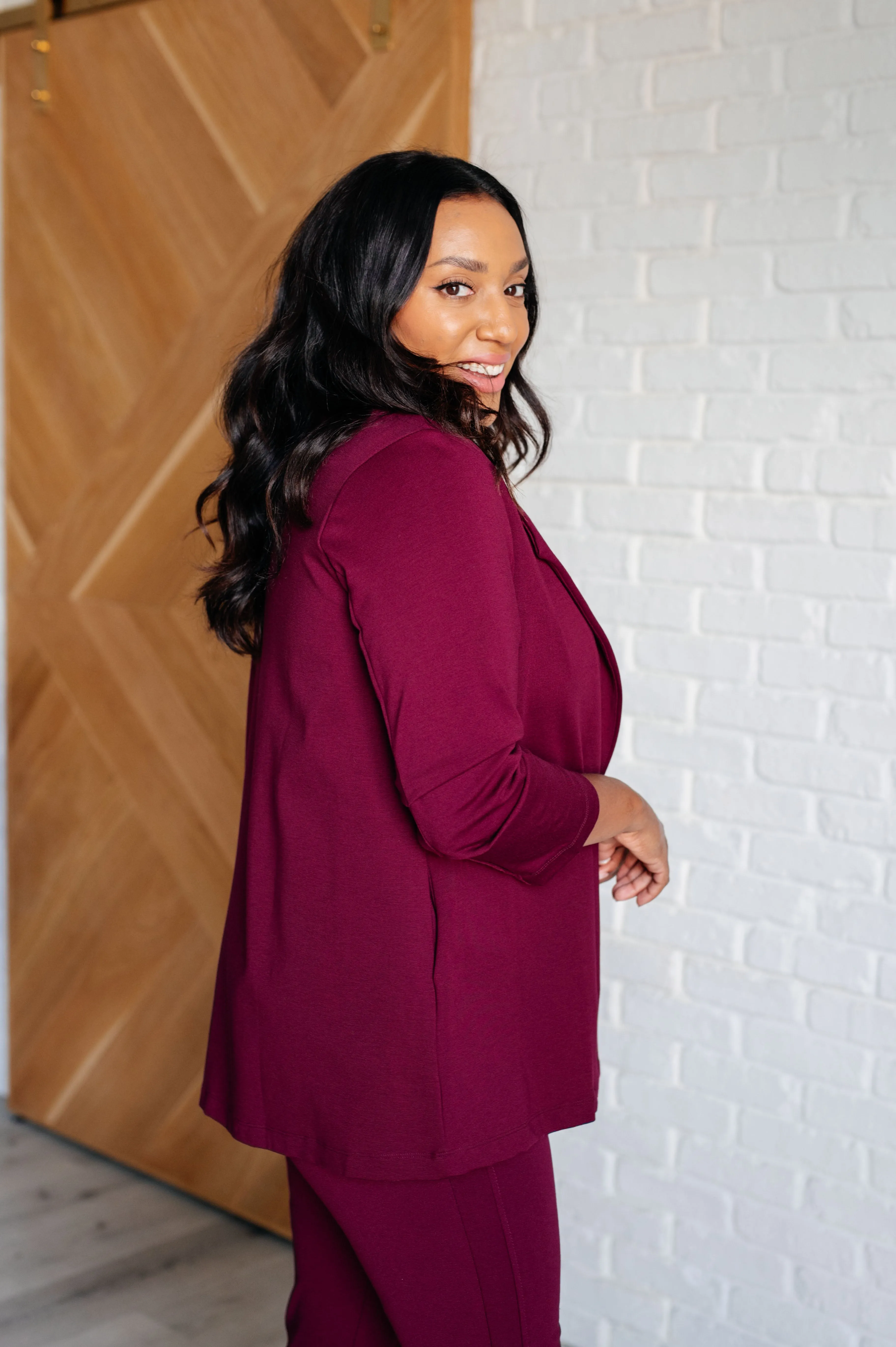 Magic 3/4 Blazer | Wine