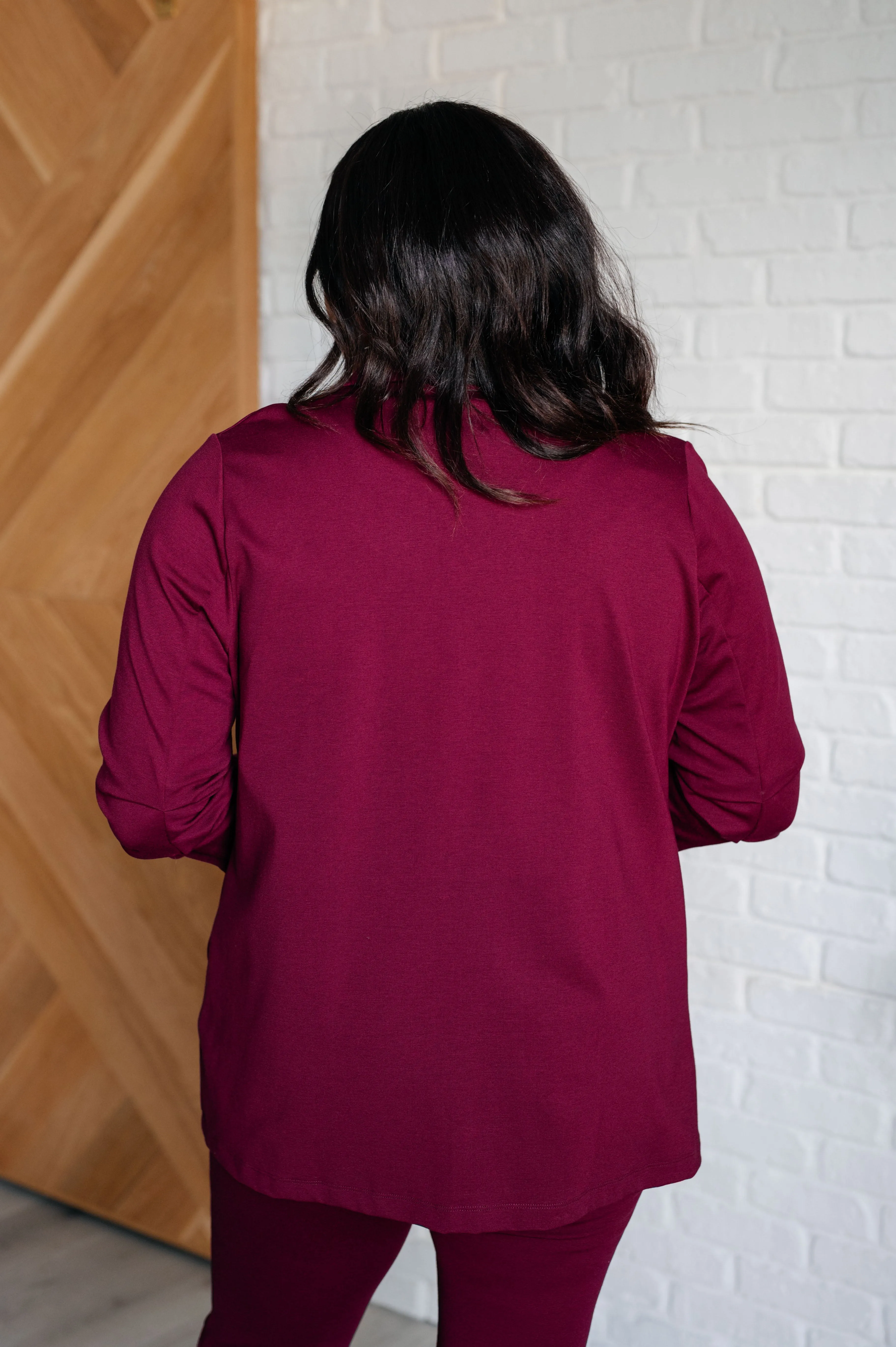 Magic 3/4 Blazer | Wine
