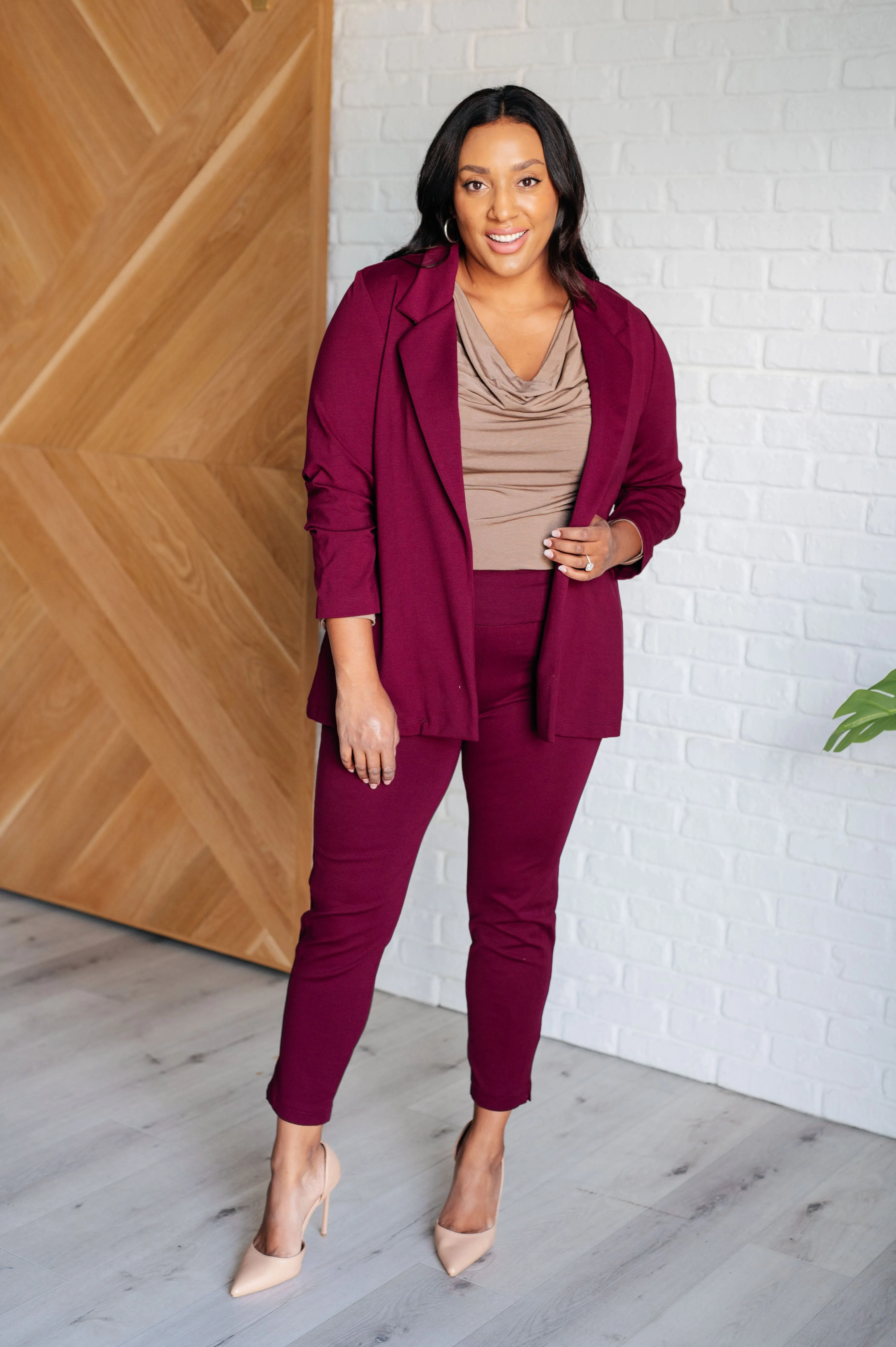 Magic 3/4 Blazer | Wine