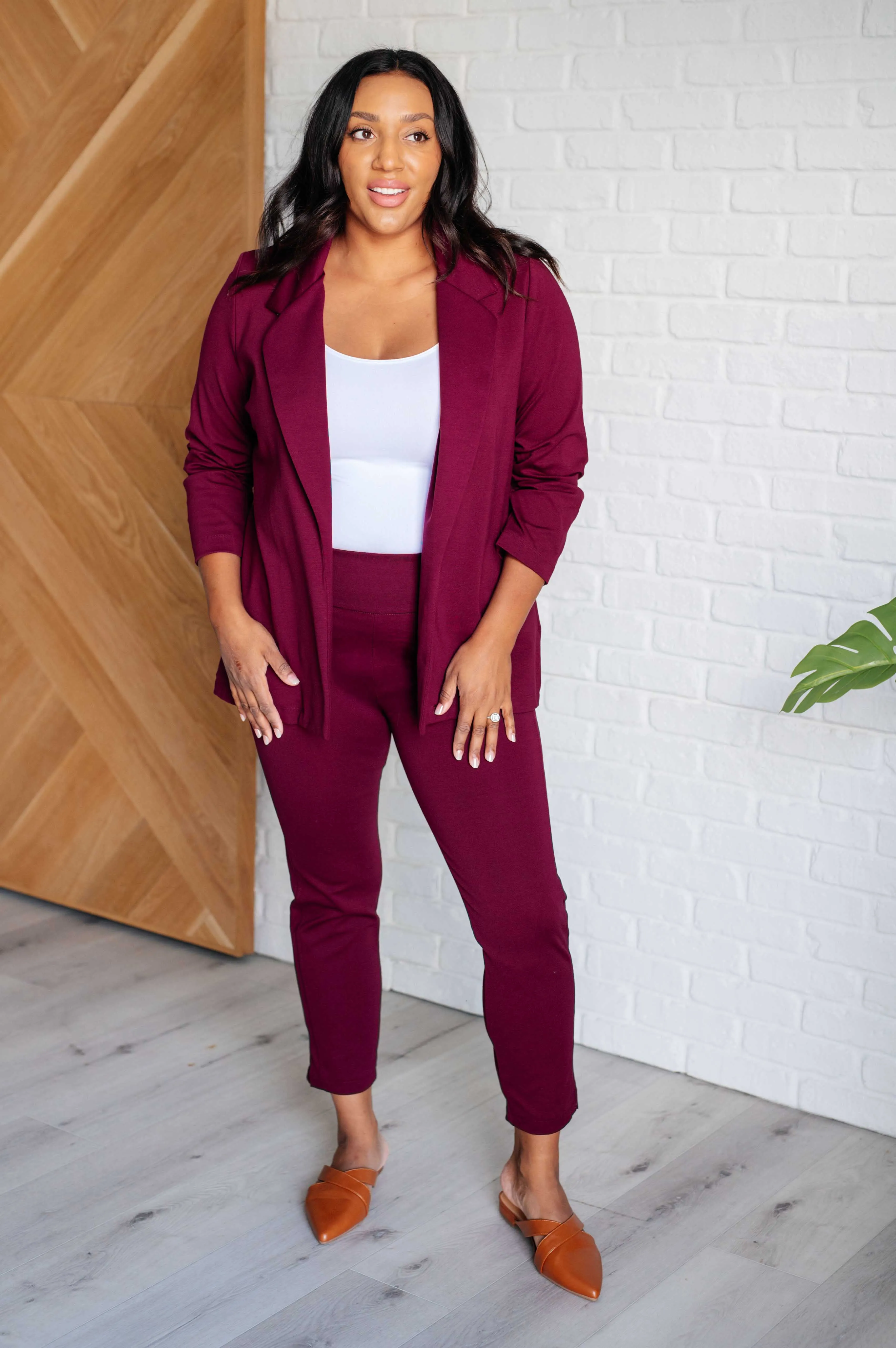 Magic 3/4 Blazer | Wine