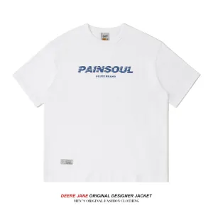 Men T-shirt Summer Cotton Short Sleeve Men's Loose Versatile Half Sleeve T-shirt