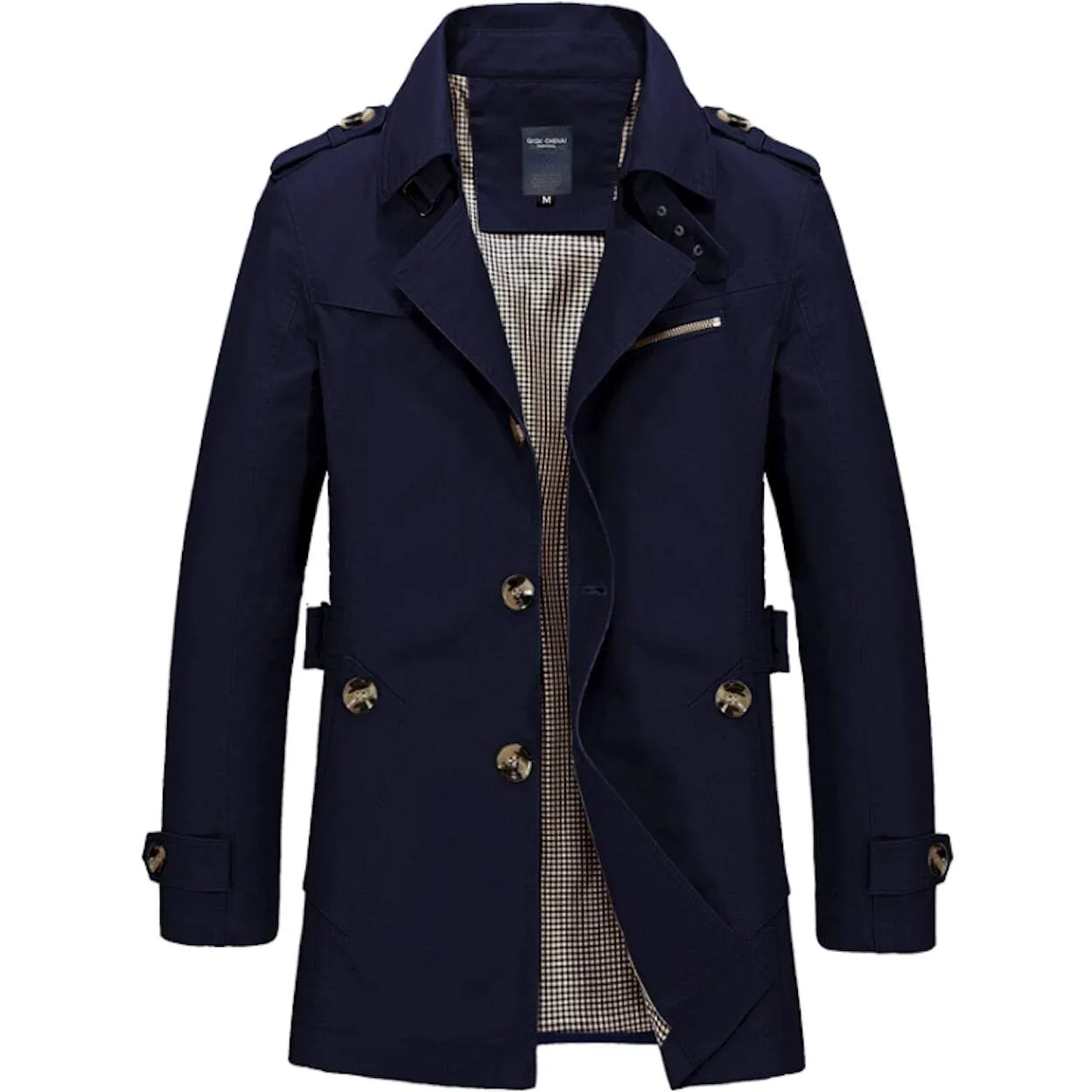 Men's Classic Cotton Trench Coat