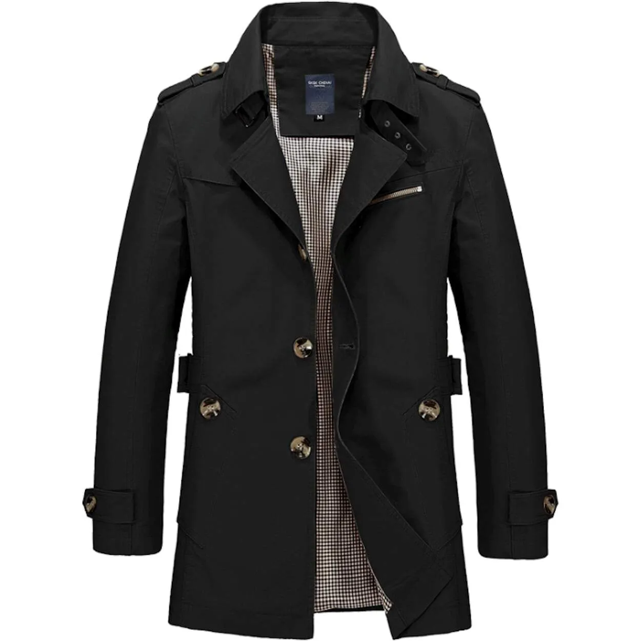 Men's Classic Cotton Trench Coat