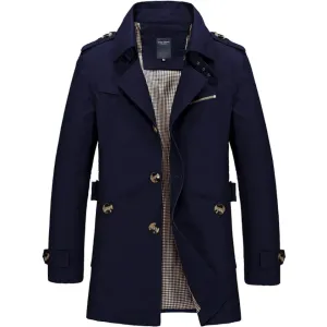 Men's Classic Cotton Trench Coat