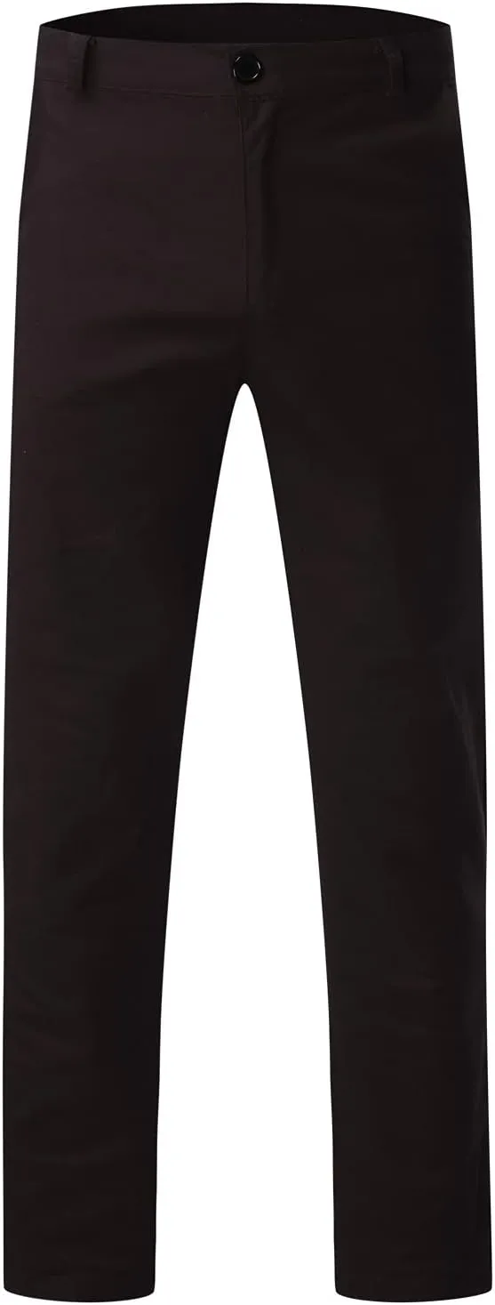 Mens Fashion Joggers Solid Color Trousers Casual Cotton Cargo Pants Loose Fit Hiking Pants Gym Sweatpants Overalls