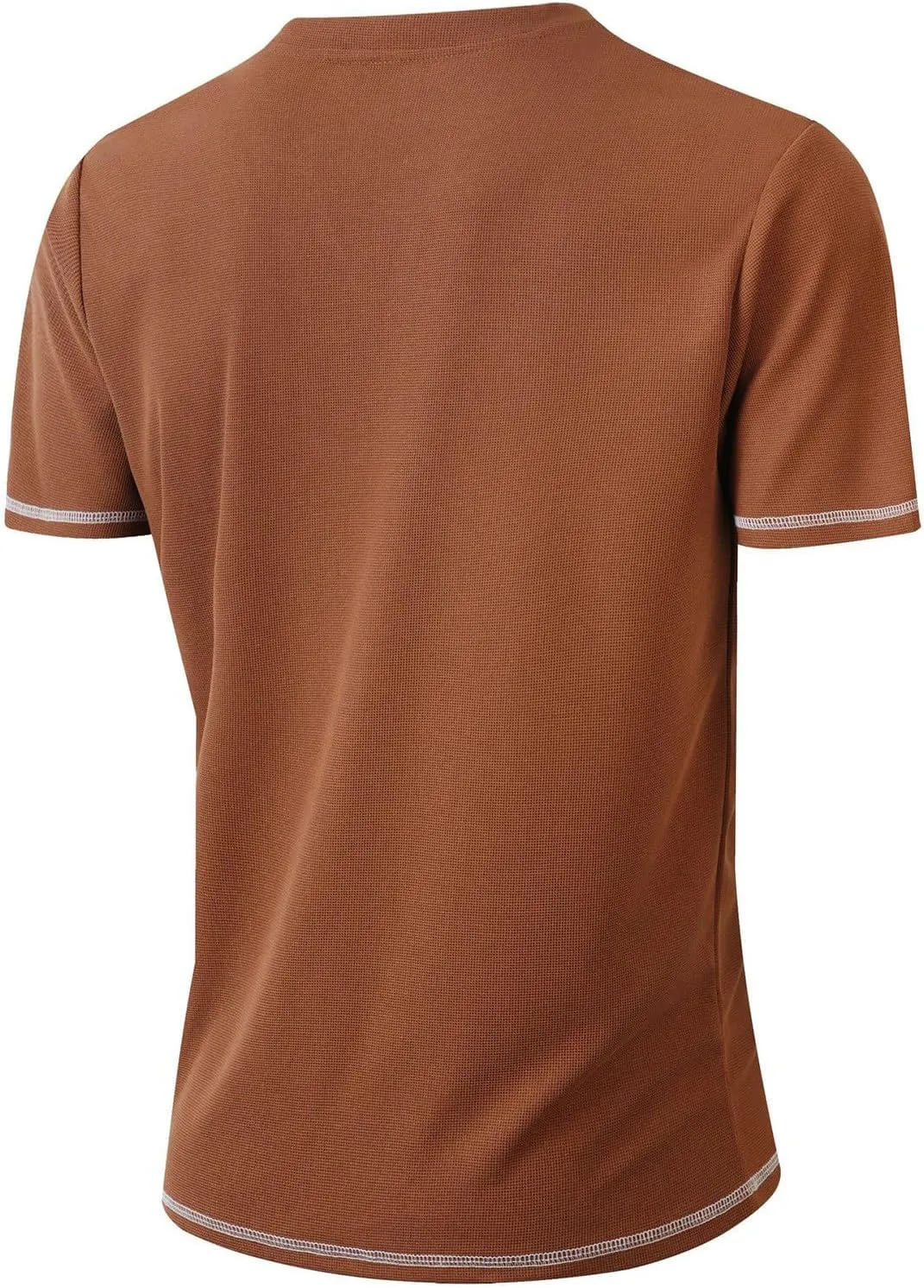 Mens Henley Shirts Short Sleeve V Neck Casual T-Shirt Button Collared Basic Fashion Summer Beach Tee Tops Slim Fit