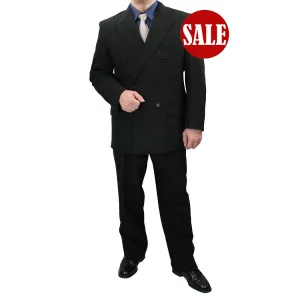 Men's Regular Fit Double-Breasted Dress Suit Assorted Colors