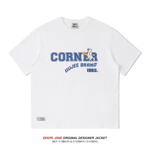 Men's T-Shirts Summer Short-Sleeved T-shirt Men's American Style Loose Versatile Casual