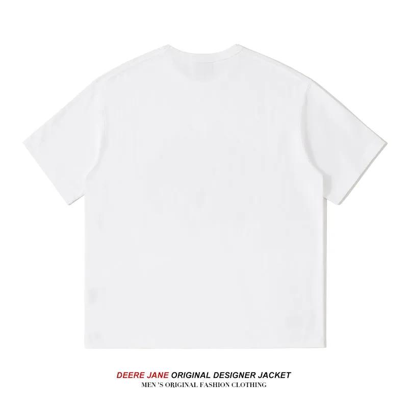 Men's T-Shirts Summer Short-Sleeved T-shirt Men's American Style Loose Versatile Casual