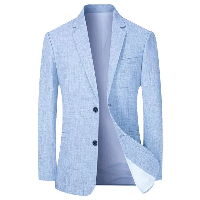 Men's Vintage-Style Slim Fit Blazer