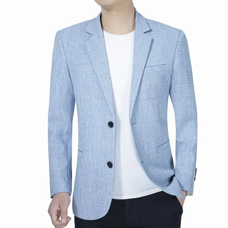 Men's Vintage-Style Slim Fit Blazer