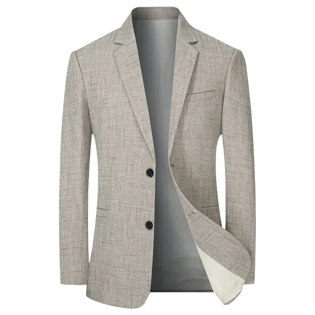 Men's Vintage-Style Slim Fit Blazer