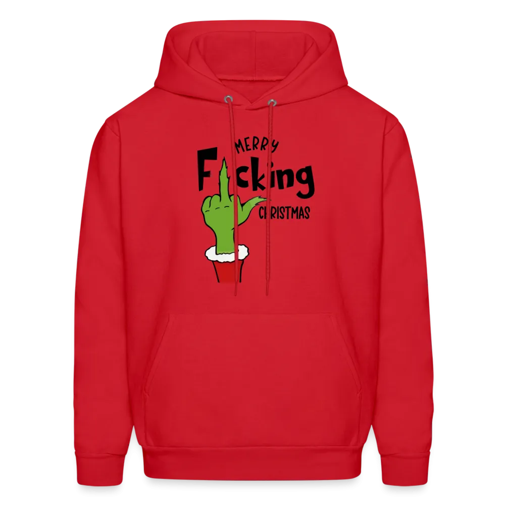 Merry F*cking Christmas Grumpy Middle Finger Hoodie