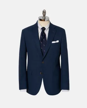 NAVY CRASH LINEN SPORT COAT