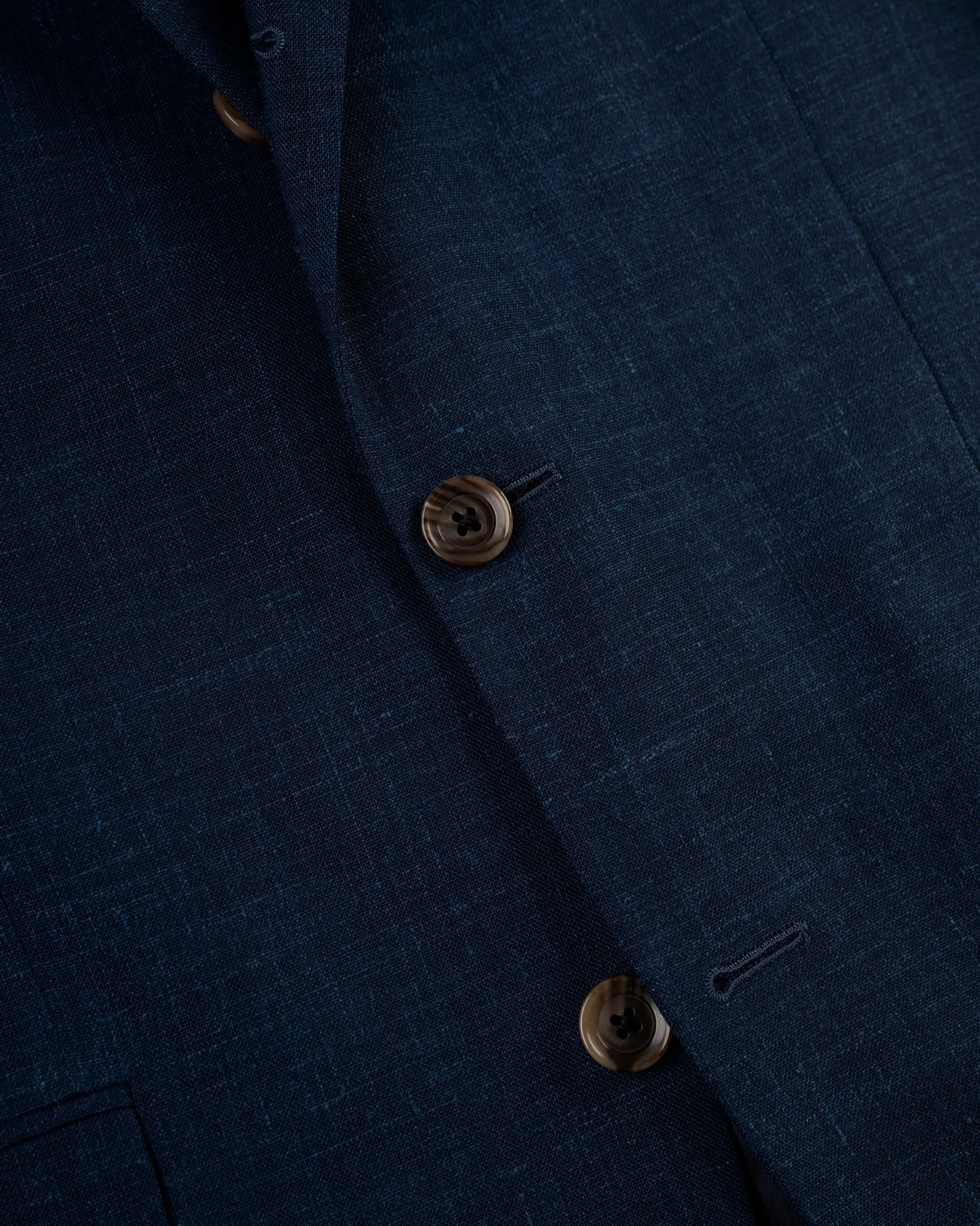 NAVY CRASH LINEN SPORT COAT
