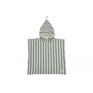 nobodinoz Portofino Poncho 3-6 Years Blue Stripes