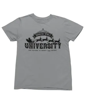 North Pole University Mono Christmas T-Shirt