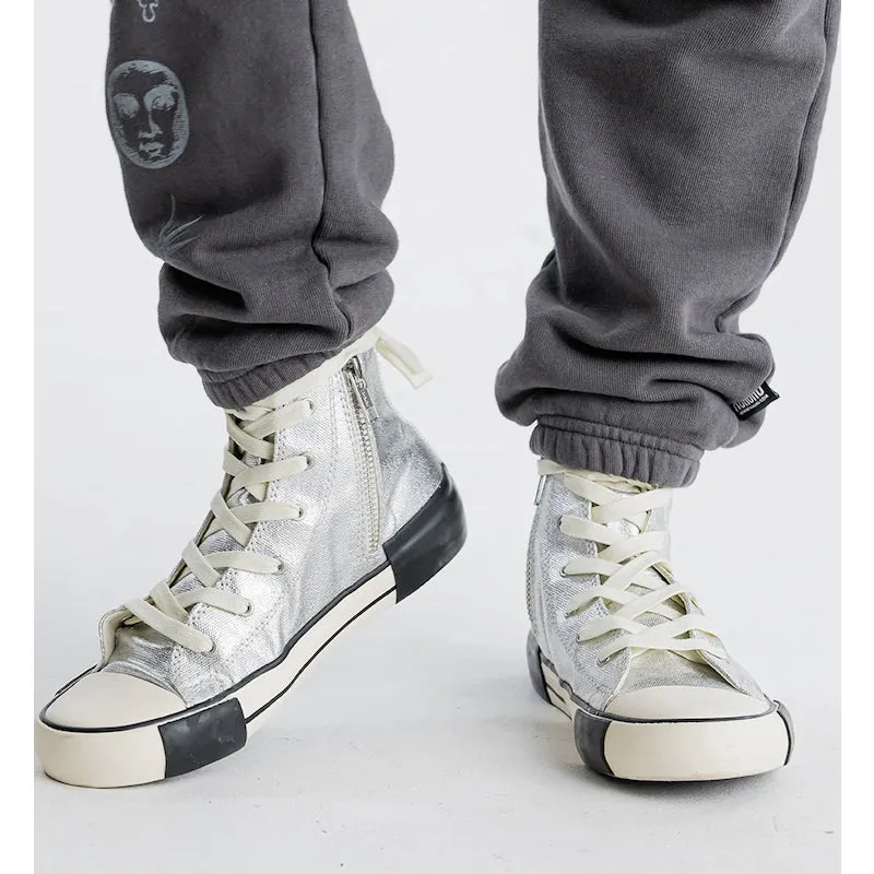 NUNUNU Bling High Tops Silver