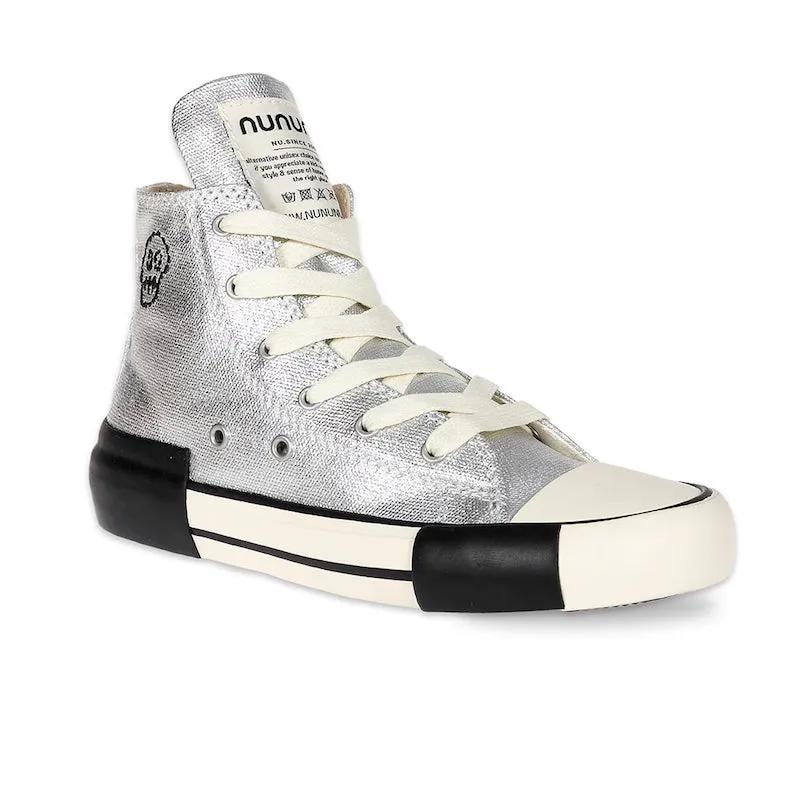 NUNUNU Bling High Tops Silver