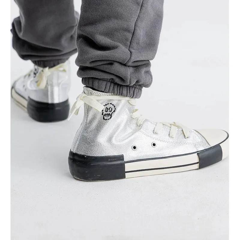 NUNUNU Bling High Tops Silver