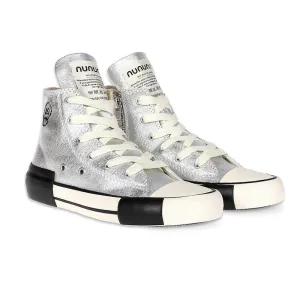 NUNUNU Bling High Tops Silver