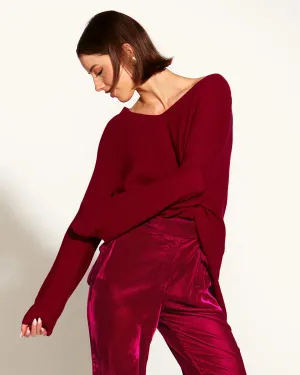 Ordinary Love V-Neck Knit - Fuchsia