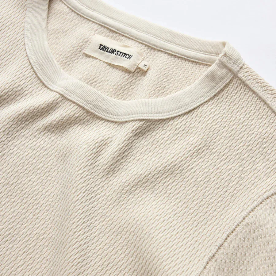 Organic Cotton Waffle Crew