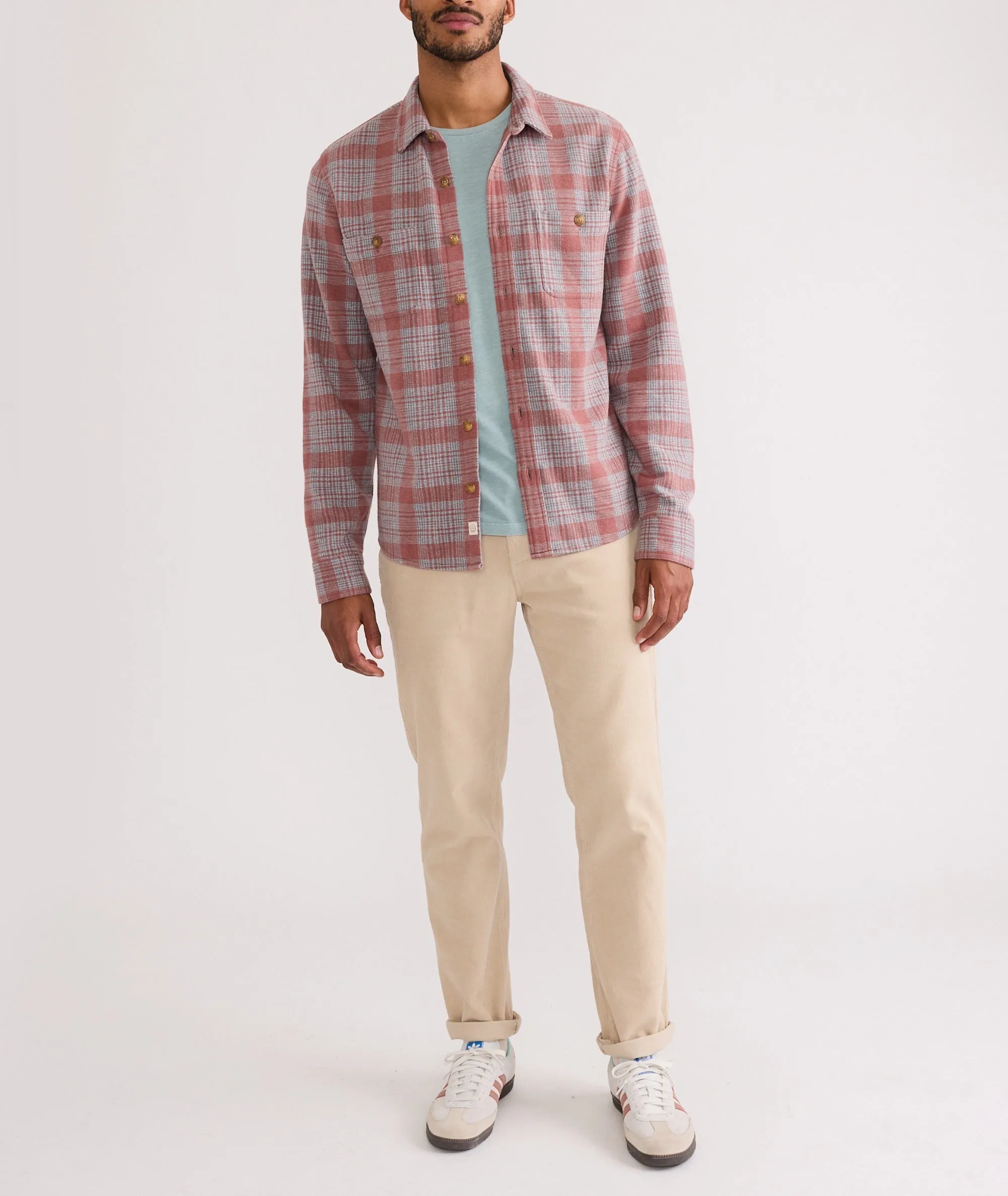 Pacifica Stretch Twill Shirt - Marsala Plaid