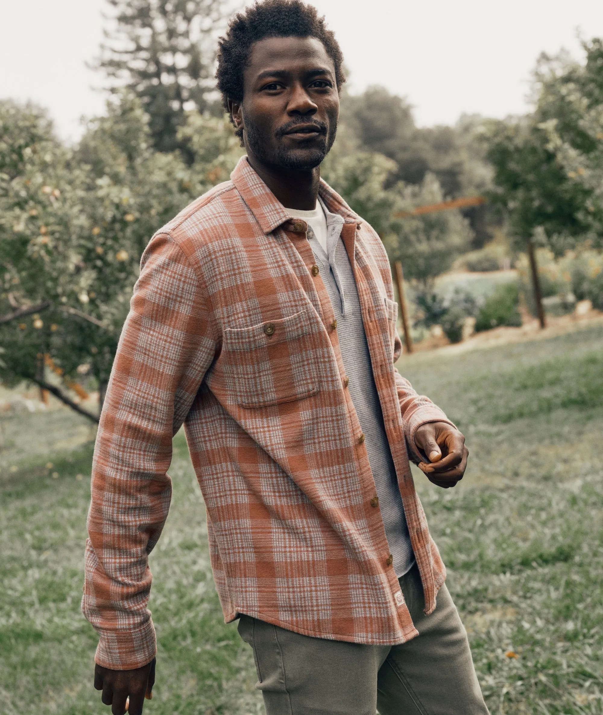 Pacifica Stretch Twill Shirt - Marsala Plaid