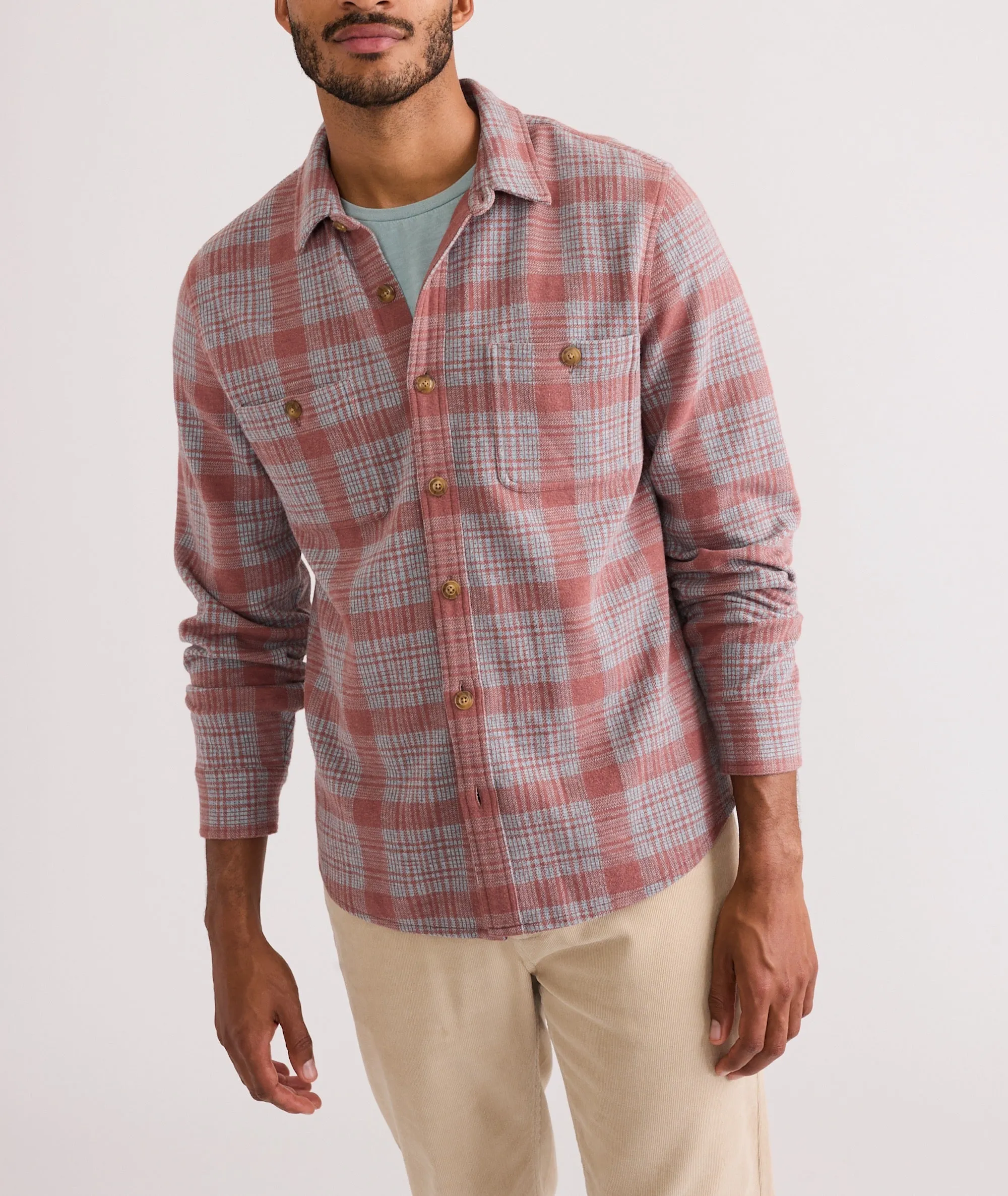 Pacifica Stretch Twill Shirt - Marsala Plaid