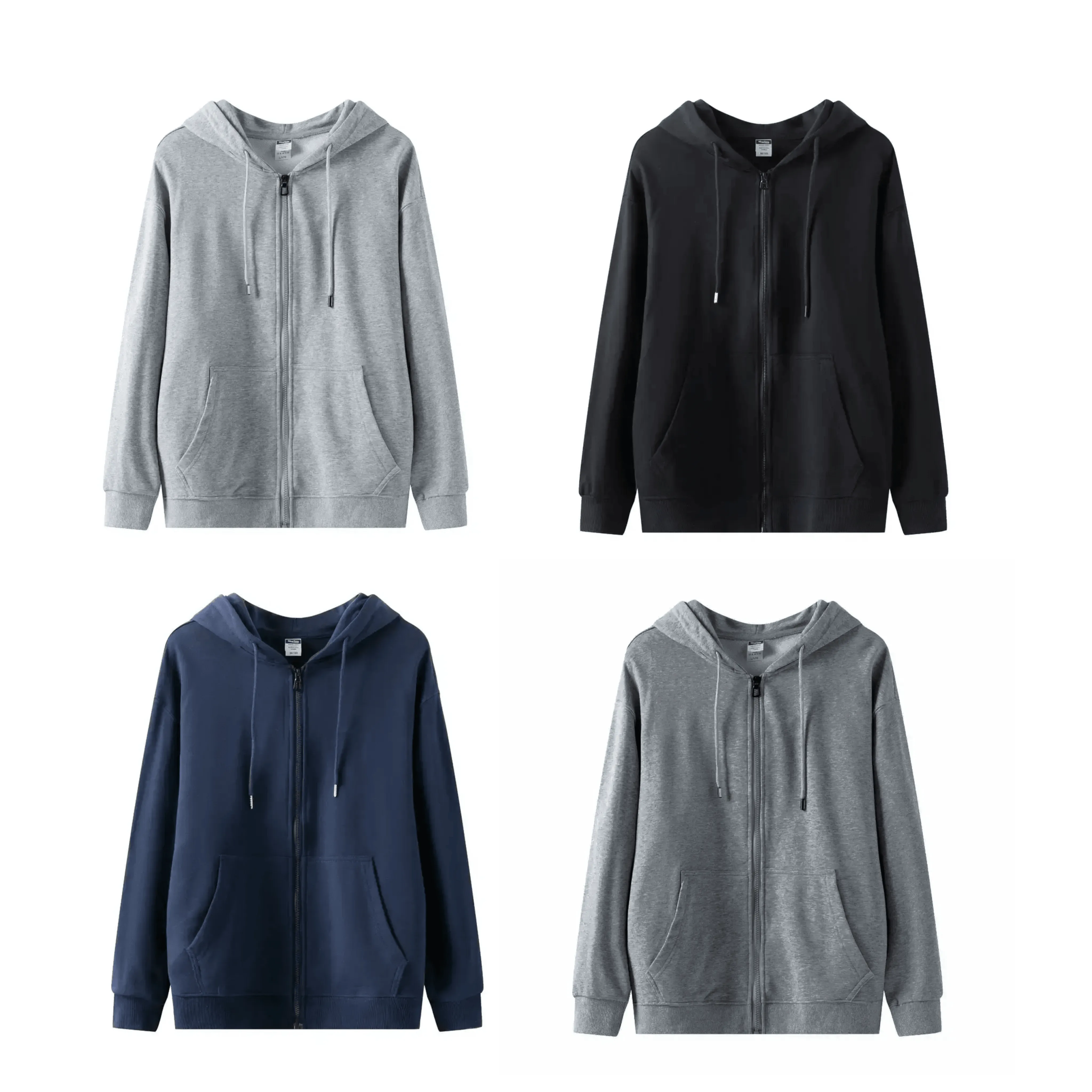 PBG Zip Up Hoodie Sweatshirts 2 Pair Assorted Big Pockets S-XL