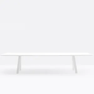 Pedrali Arki-table outdoor 300x120 cm. in white solid laminate